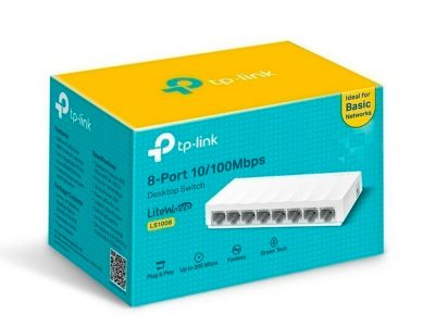 Switch TPLINK 8 Puertos 10/100 COLOR Blanco