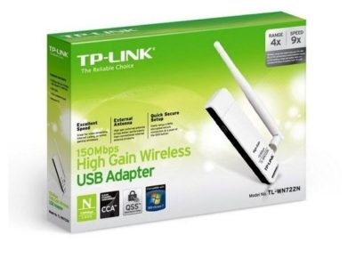 Adaptador de Red TPLINK UB N1500Mbps 2.4 Ghz 1 Antena Externa Desmontable COLOR Blanco