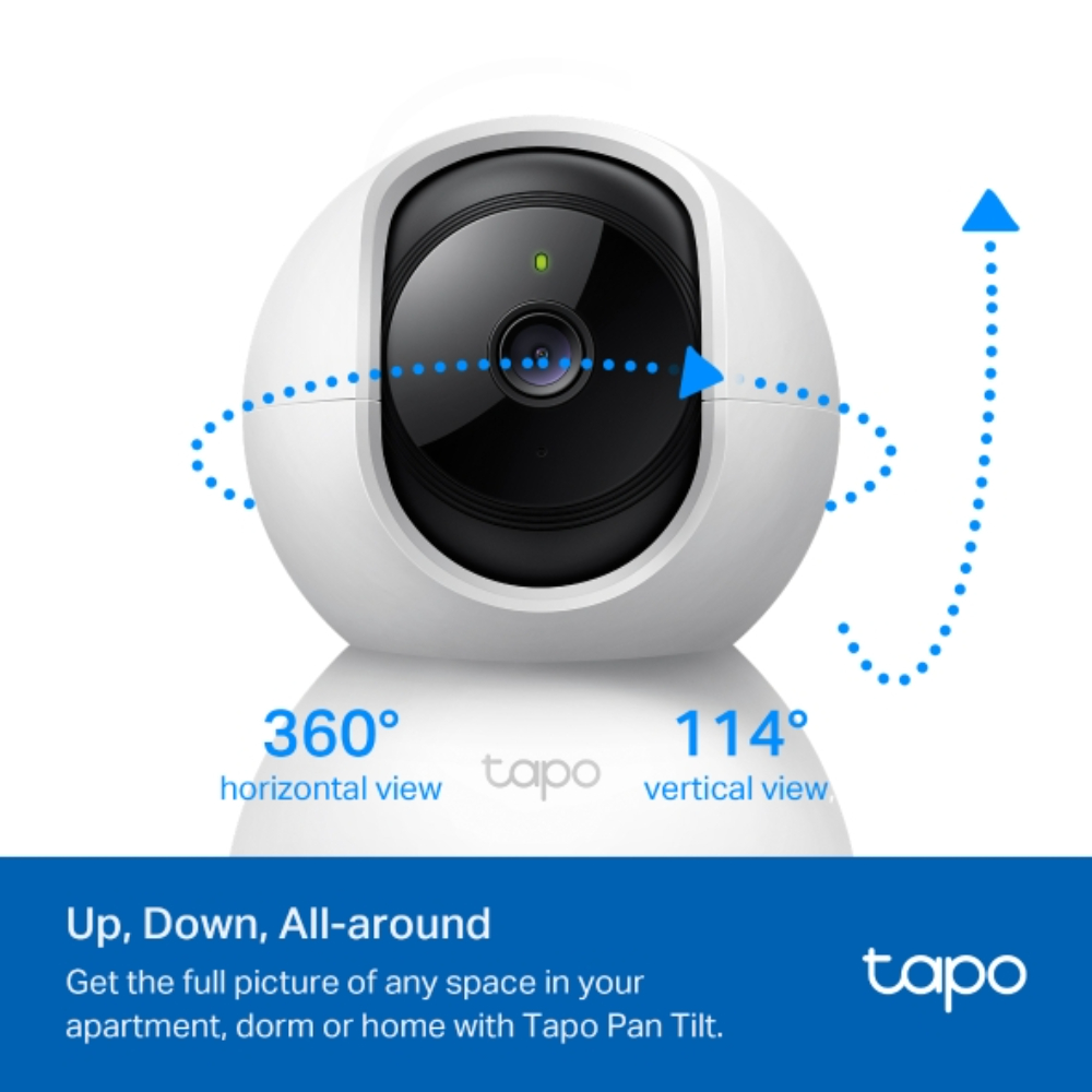 Cámara TAPO TPLINK Wi-Fi de sobremesa de 360 Grados con Detección por IA - Imagen 2