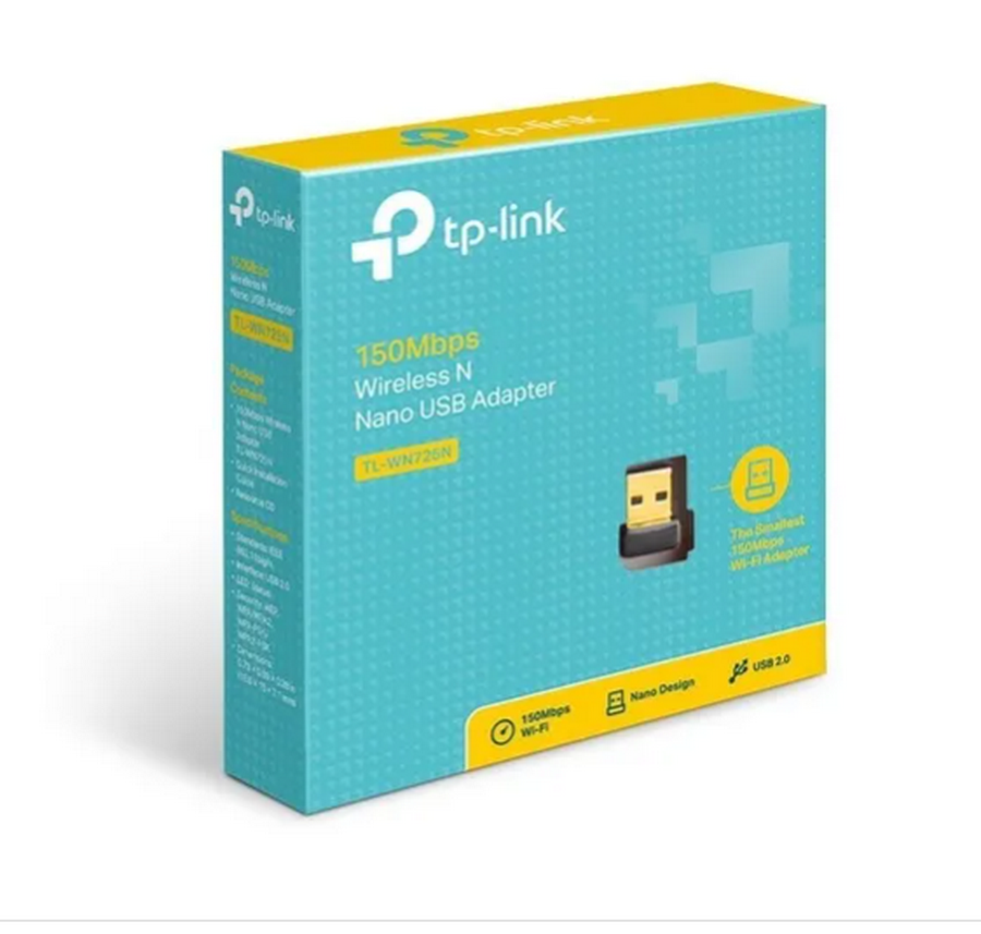 ADAPTADOR INALAMBRICO NANO TP-LINK TL-WN725N USB 150MBPS