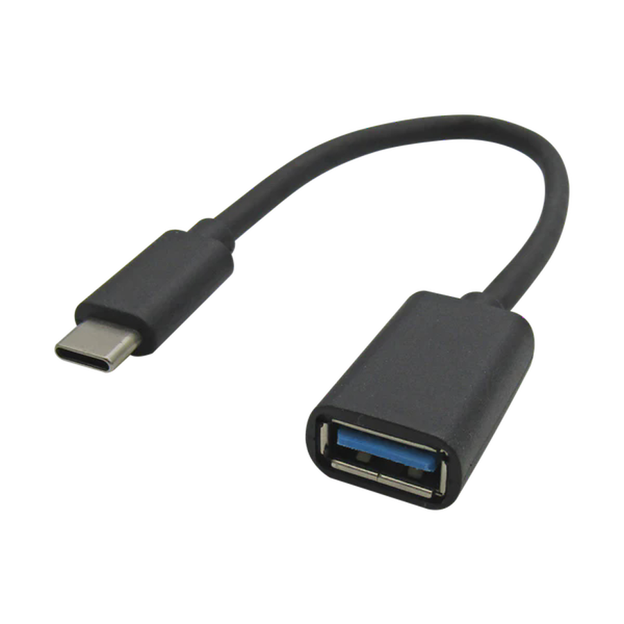 ADAPTADOR OTG USB 3.0 HEMBRA A TIPO C MACHO EN CABLE