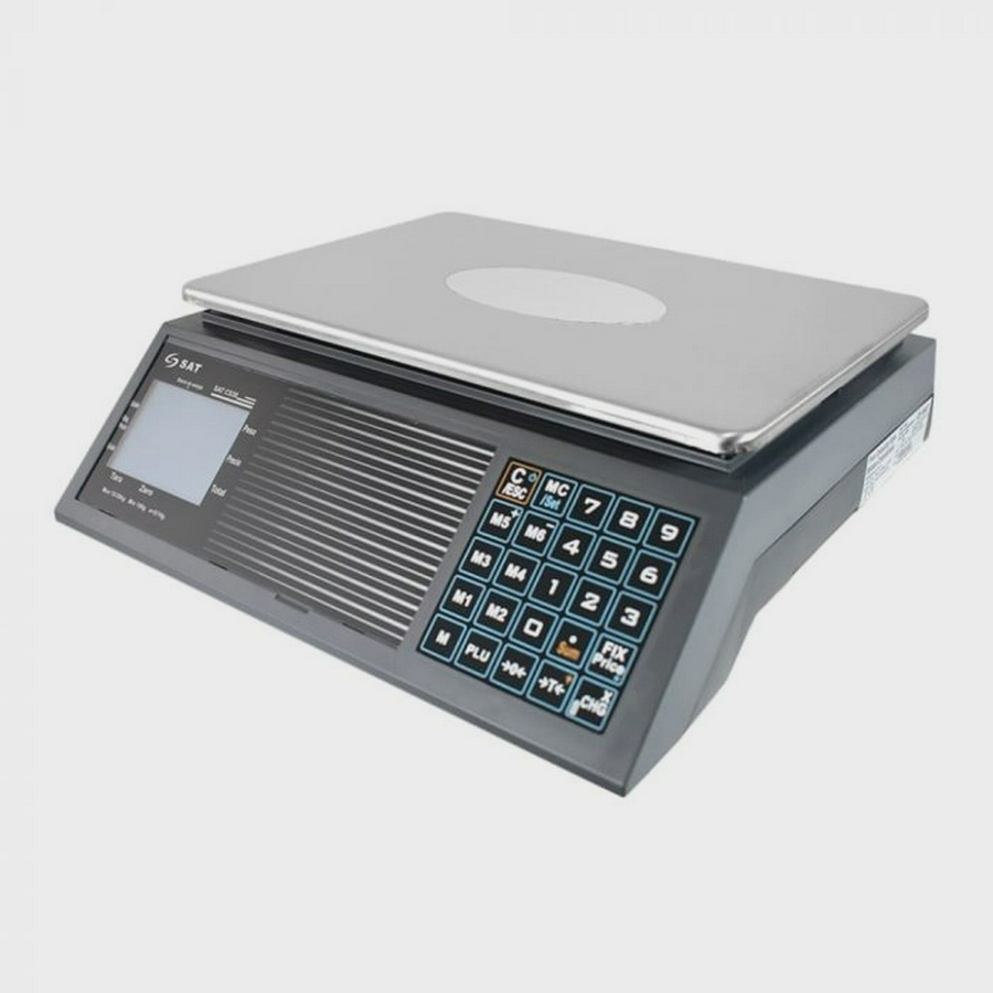 BALANZA DIGITAL SAT CS30 30KG RS232 TECLADO