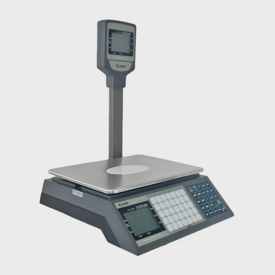 BALANZA DIGITAL SAT CS30HT 30KG RS232 TECLADO HOTKEY POLE