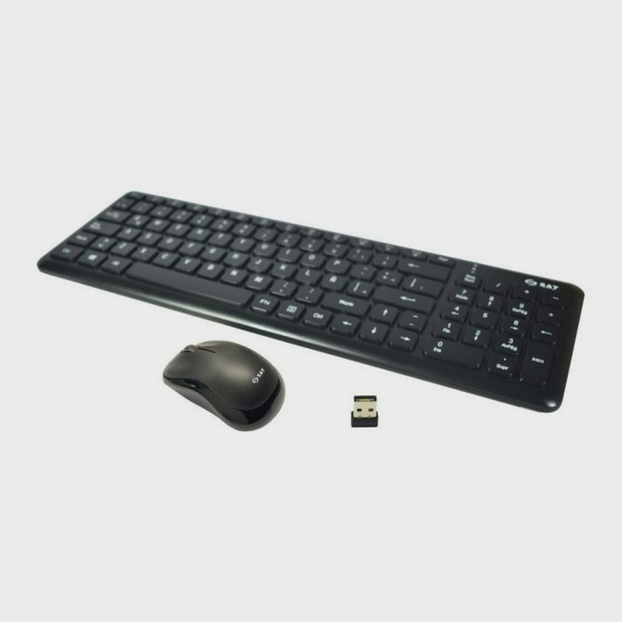 🖥️ Combo Teclado y Mouse Inalámbrico SAT KM201W