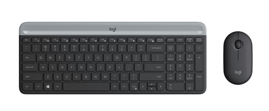 COMBO TECLADO Y MOUSE LOGITECH MK470 - INALAMBRICO - SLIM - MINIMALISTA - SILENT TOUCH - NEGRO