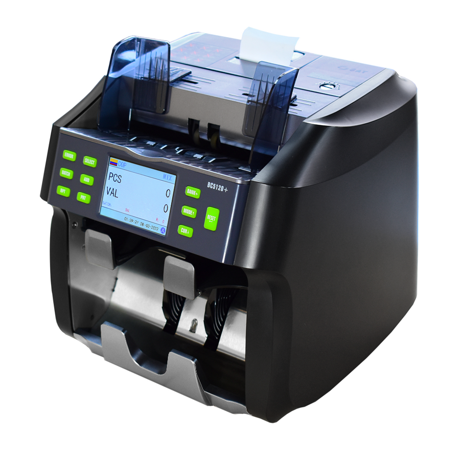 CONTADORA, DENOMINADORA Y CLASIFICADORA DE BILLETES SAT BC5120 PLUS