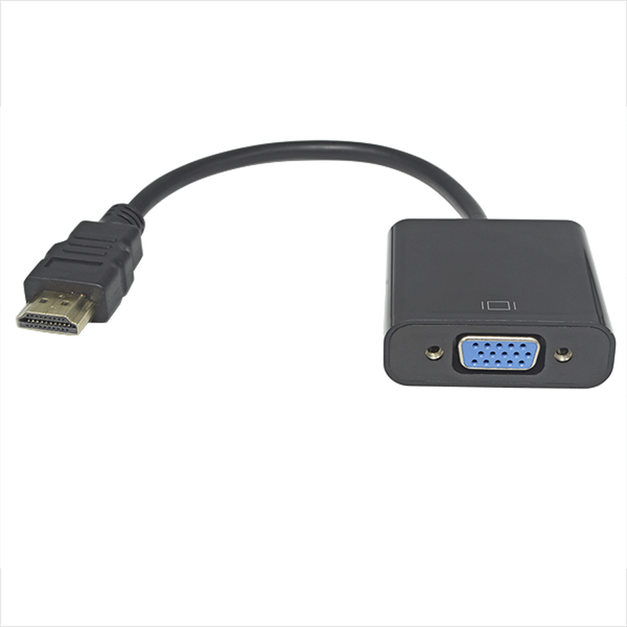 CONVERTIDOR HDMI A VGA CON CABLE DE AUDIO