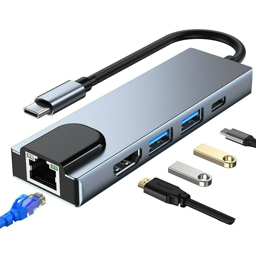 CONVERTIDOR USB TIPO C A HDMI 5-1