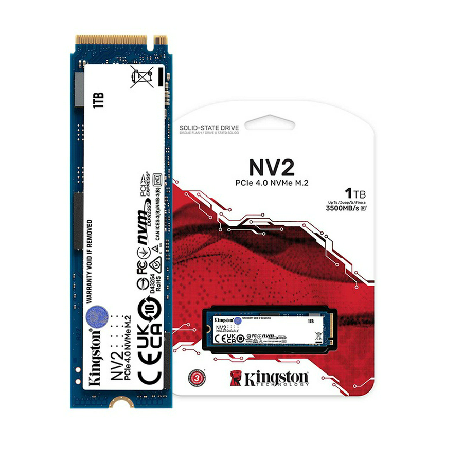 DISCO DE ESTADO SOLIDO KINGSTON NV3 1000GB - M.2 PCI EXPRESS NVME GEN 4X4 - LECTURA 6.000 MB/S - ESCRITURA 4.000 MB/S