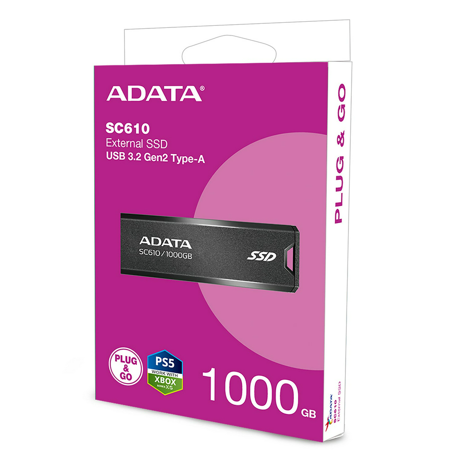 Disco Solido Externo Adata SC610 1TB Usb 3.2 Gen2