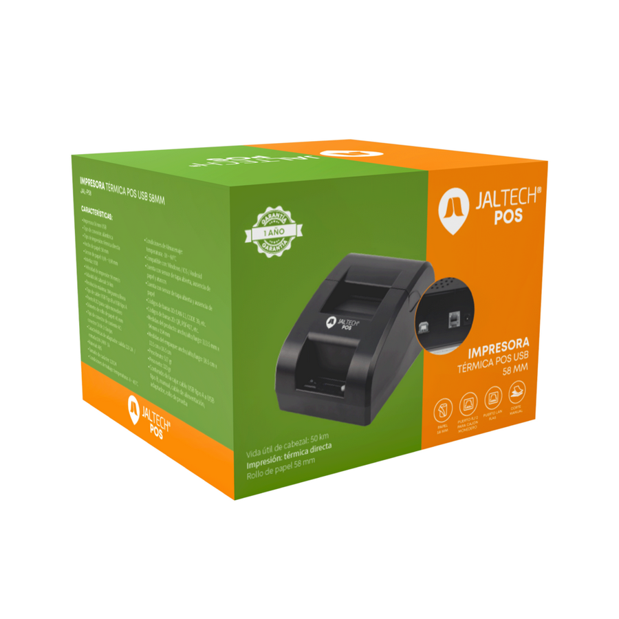 IMPRESORA TERMICA JALTECH 58MM USB