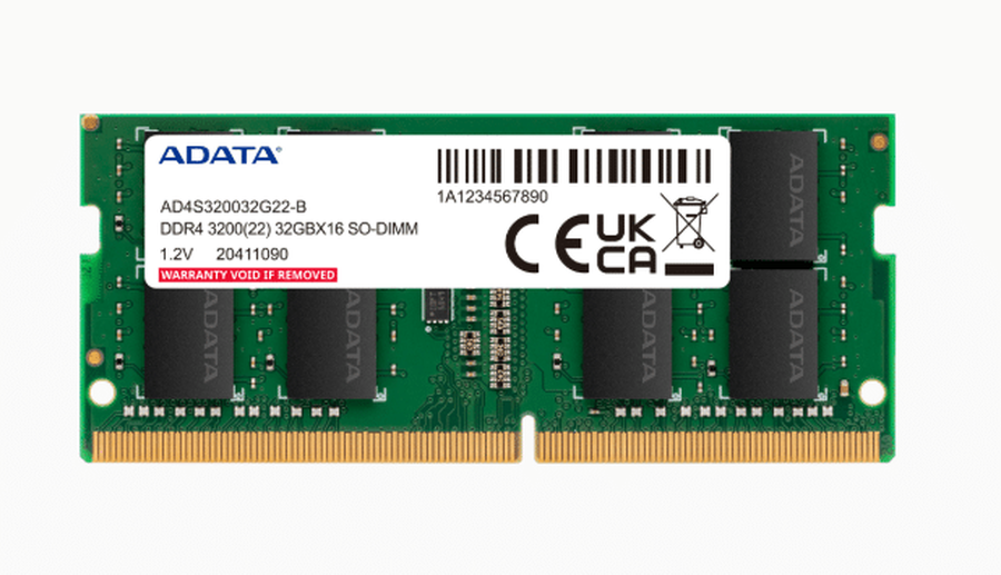 MEMORIA RAM ADATA 32GB DDR4 3200MHZ PARA PORTATIL