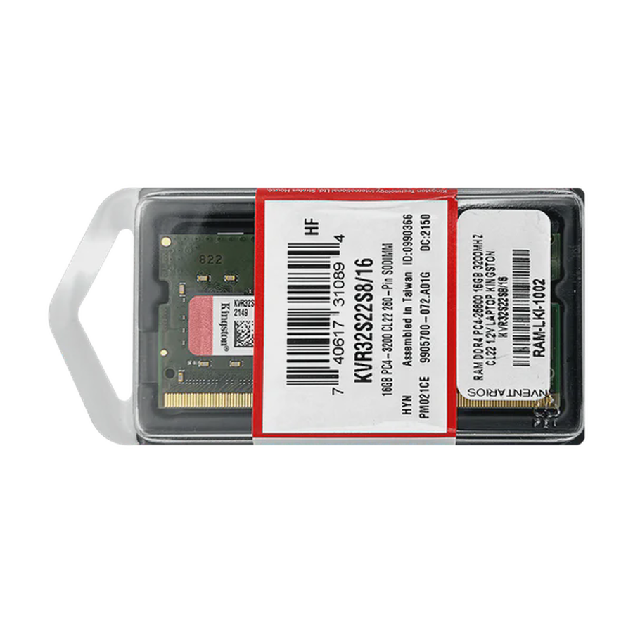 MEMORIA RAM KINGSTON 16GB DDR4 3200MHZ PARA PORTATIL