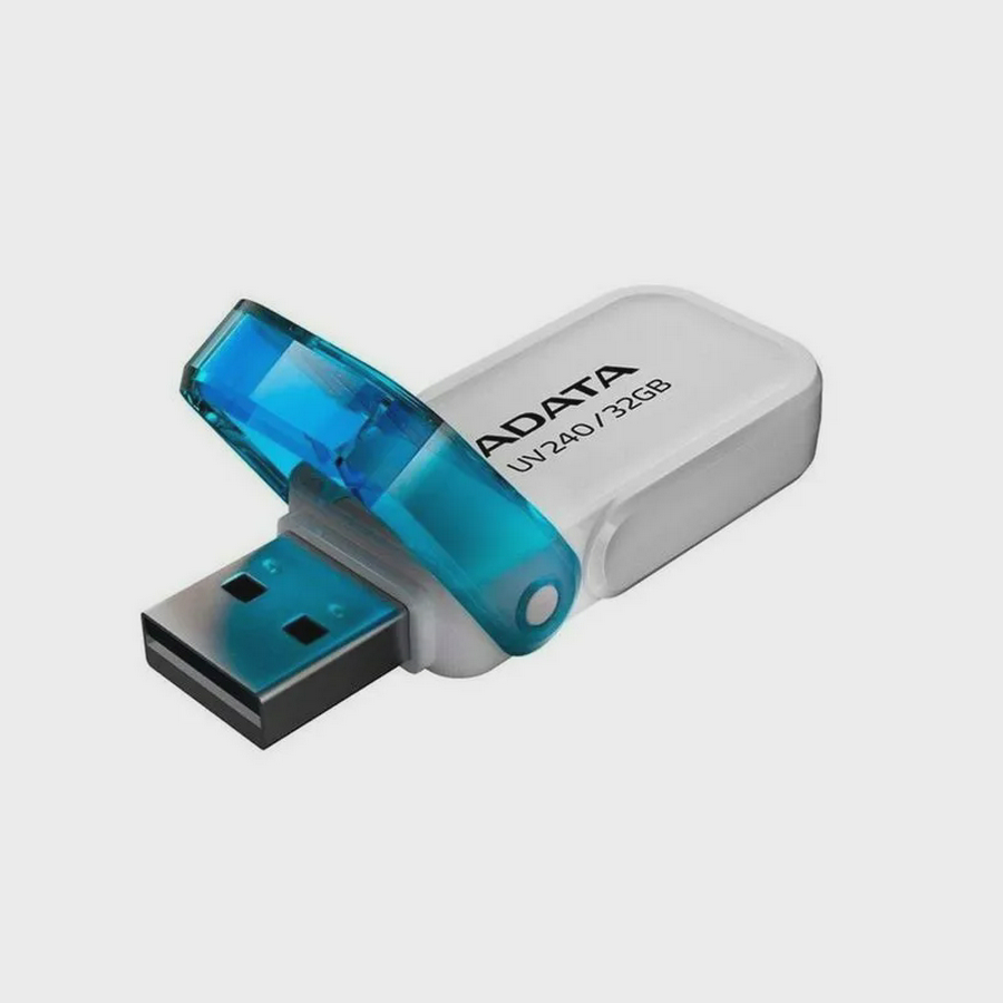 MEMORIA USB ADATA UV240 2,0 - 64GB - BLANCO Y AZUL