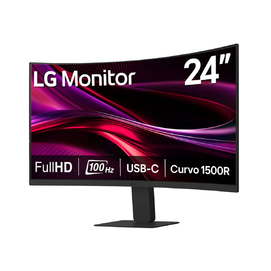 Monitor Curvo LG 24 24U421A-B FHD HDMI USB-C 100Hz