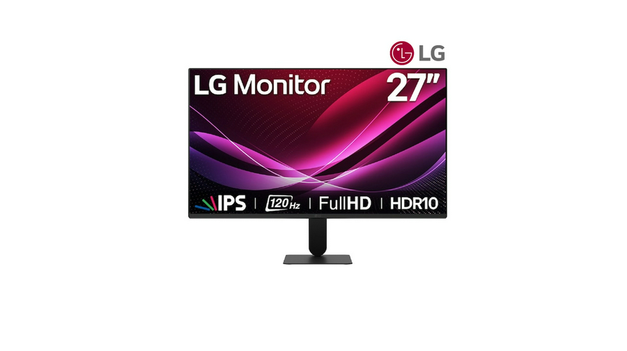 Monitor LG IPS Full HD de 27" con 120Hz y diseño sin bordes