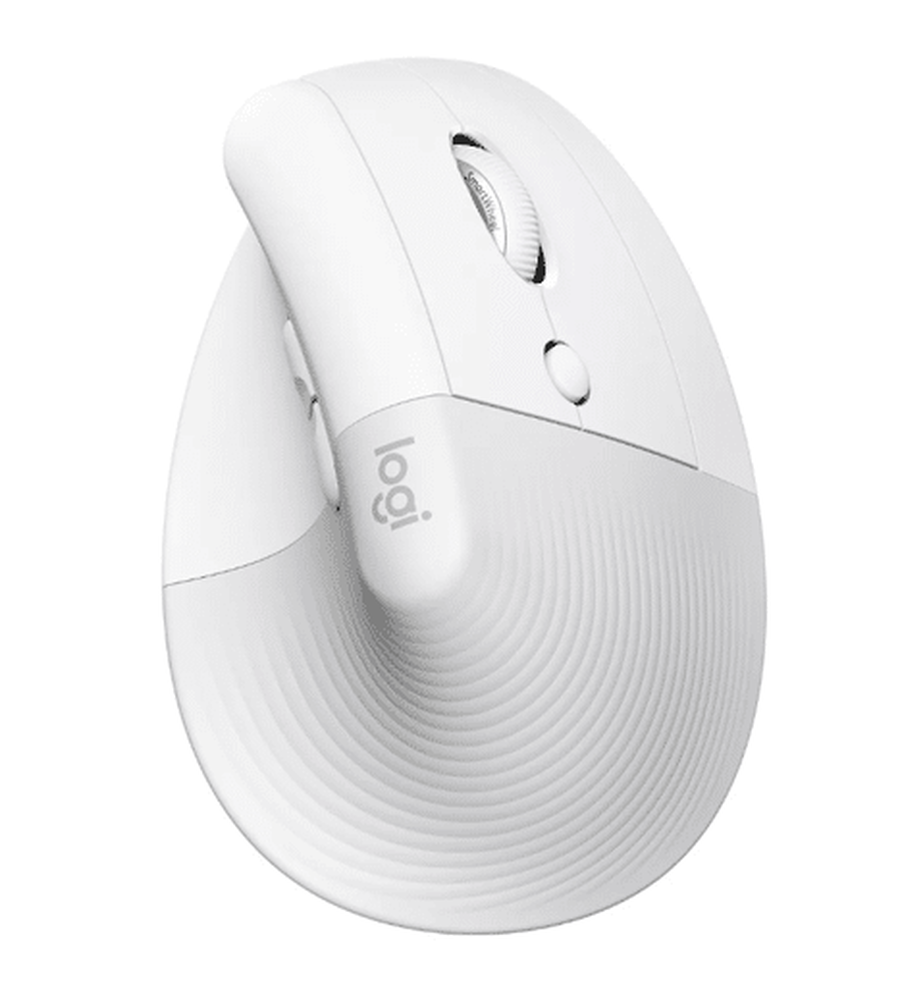MOUSE LOGITECH LIFT VERTICAL - ERGONOMICO - INALAMBRICO - BLUETOOTH - 6 BOTONES - USB - BLANCO