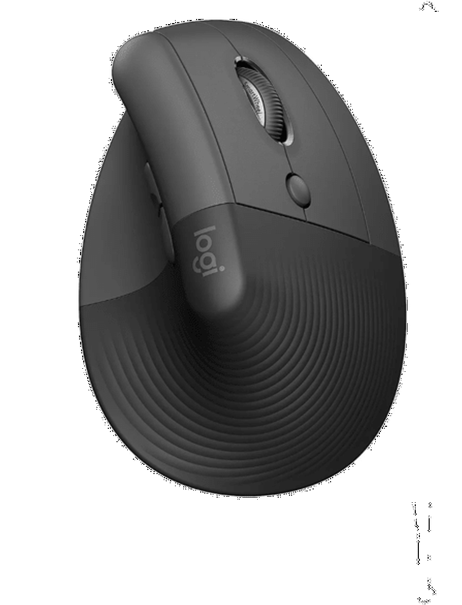MOUSE LOGITECH LIFT VERTICAL - ERGONOMICO - INALAMBRICO - BLUETOOTH - 6 BOTONES - USB - GRAFITO