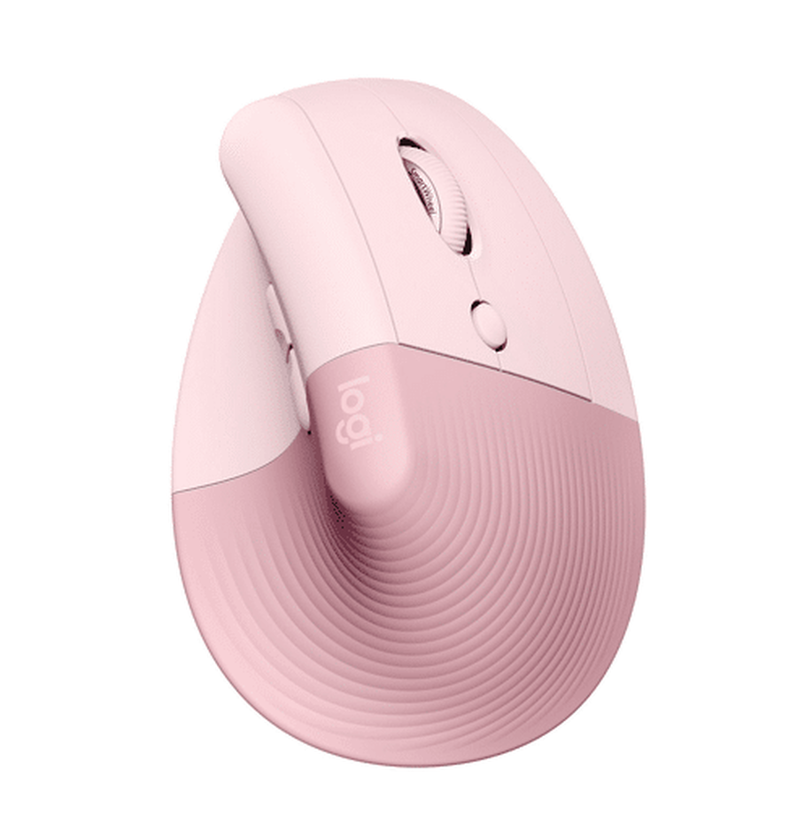 MOUSE LOGITECH LIFT VERTICAL - ERGONOMICO - INALAMBRICO - BLUETOOTH - 6 BOTONES - USB - ROSA