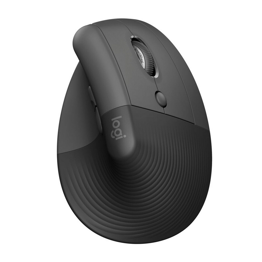 Mouse Vertical Inalámbrico Logitech Serie Ergo Lift Grafito