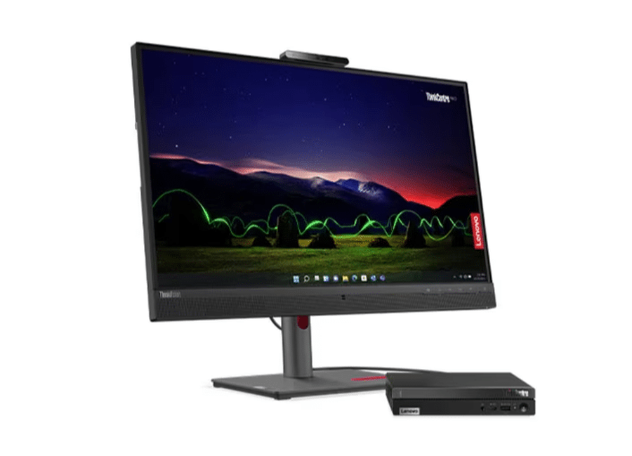 PC LENOVO TINY THINKCENTRE NEO 50Q GEN 4 - INTEL CORE I5 13420H - 8GB DDR4 - 256GB SSD - NO DVD - HDMI - RJ45 - FREEDOS + MONITOR 21,5 FHD