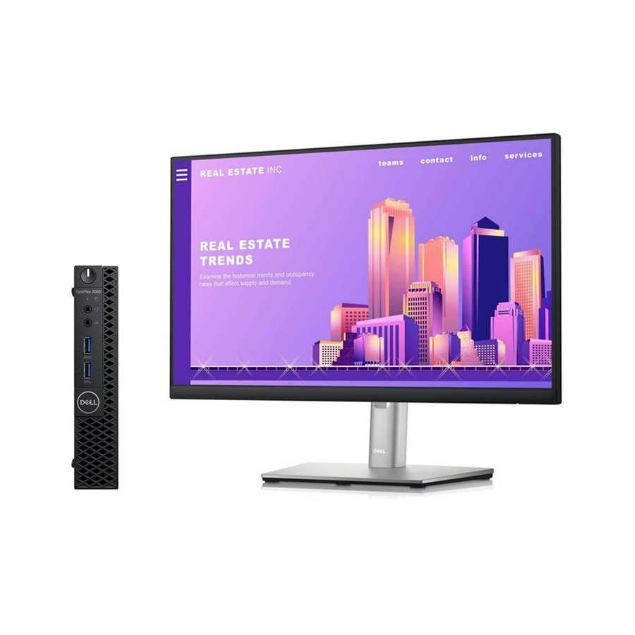 PC MFF Remanufacturado Dell Optiplex 3070 Intel i5-9th 16GB 512SSD W11Pro + Monitor 22" 1Y | TS Online