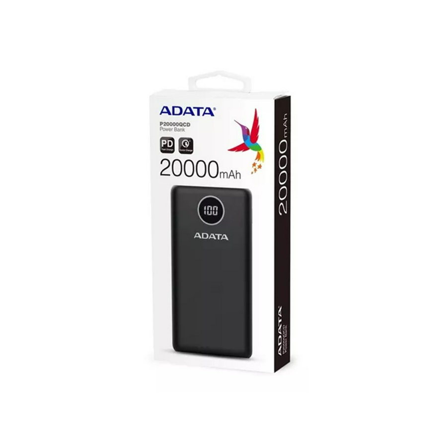 Power Bank ADATA P20000QCD 20.000 mAh Negro | TS Online