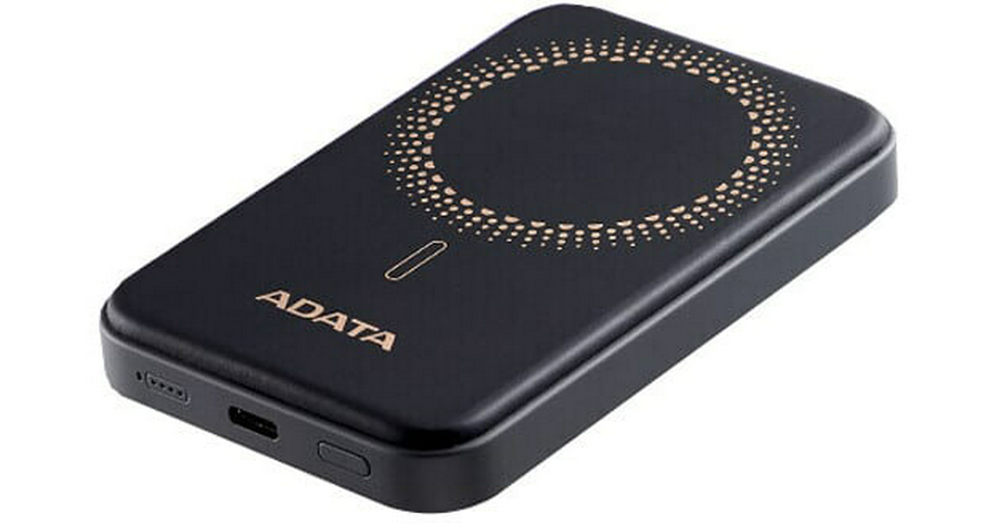 POWER BANK ADATA R050 - CARGA RAPIDA - 5000MAH CARGA INALAMBRICA MAGNETICA - NEGRA
