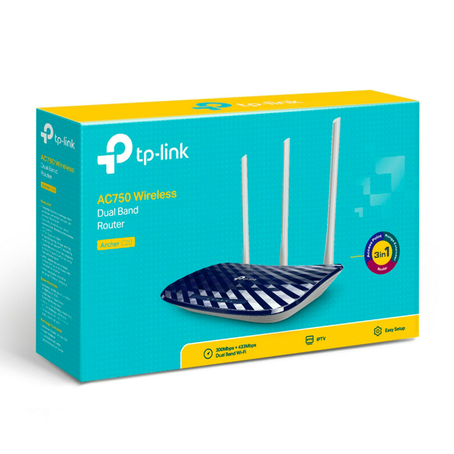 Router Extensor Wifi Archer C20 Banda Dual Ac750 Tp-link