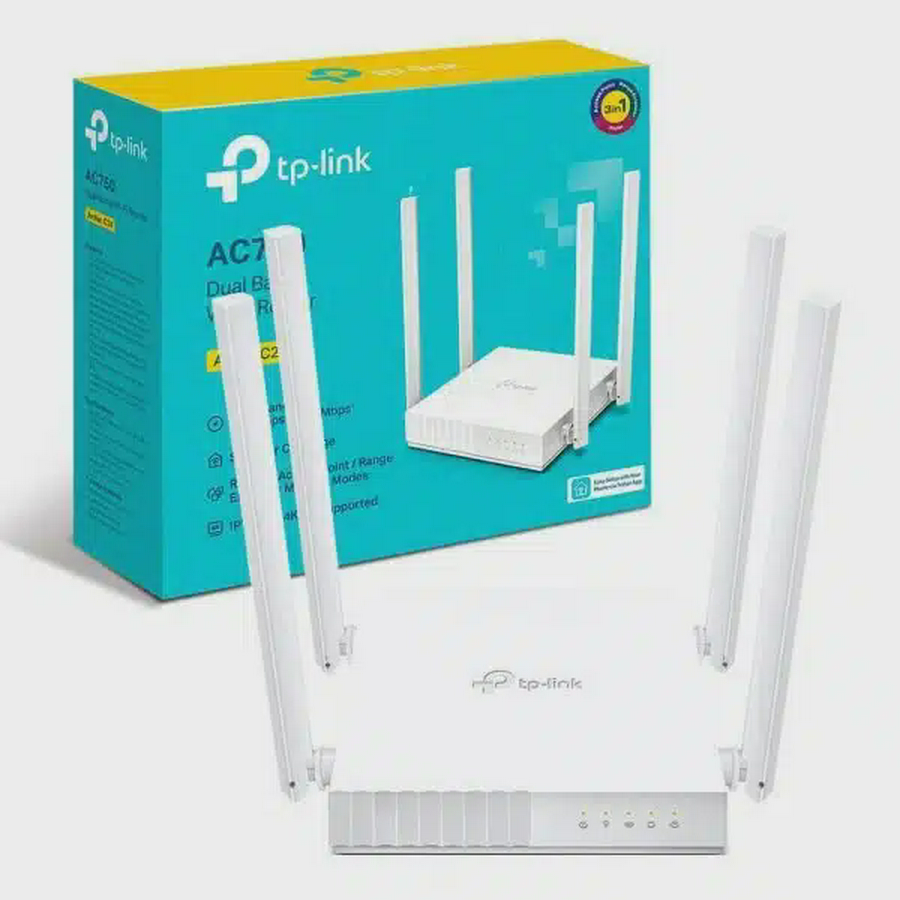 ROUTER TP-LINK ARCHER C24 - DUAL BAND - AC750 - 4 ANTENAS