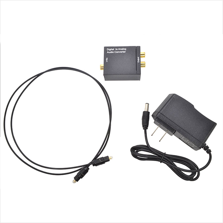 SET CONVERTIDOR AUDIO OPTICO DIGITAL A ANALOGO