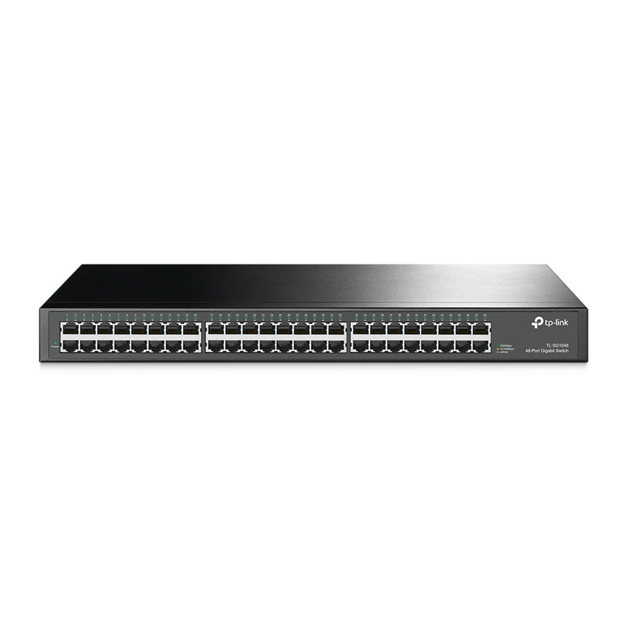 Switch Gigabit Tp-link 48 Puertos 10/100/1000mbps Tl-sg1048