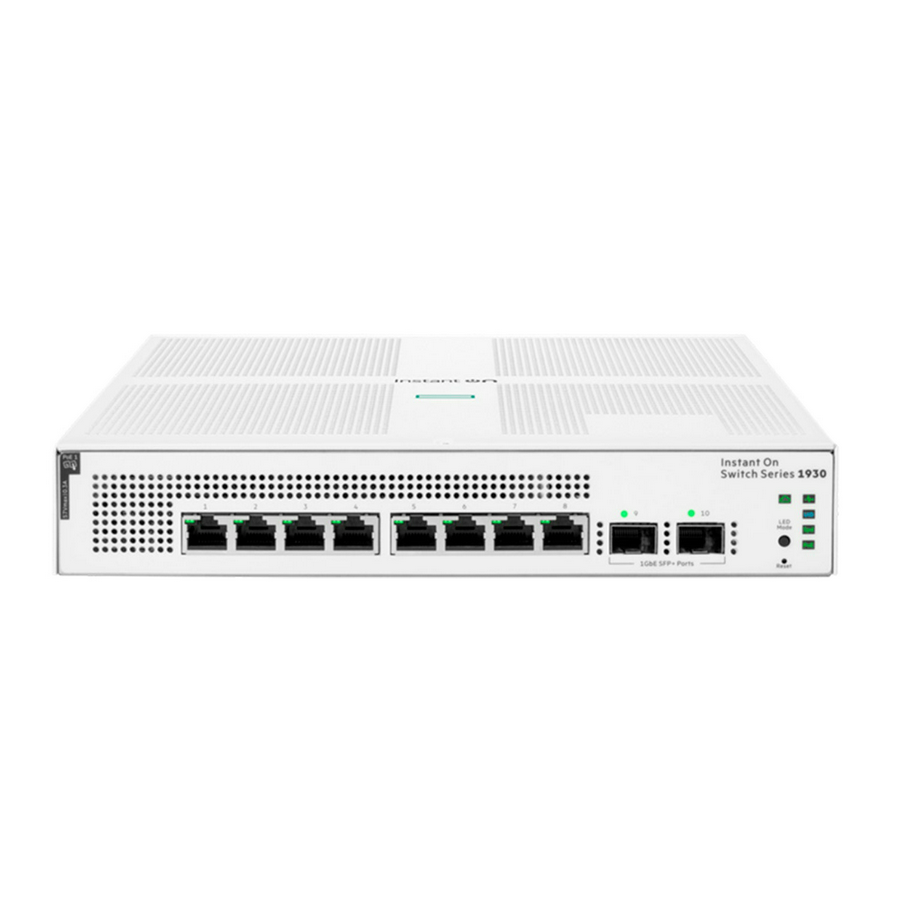 Switch HPe Aruba INSTANT ON JL681A 8p Gbit PoE 124W 2p SFP