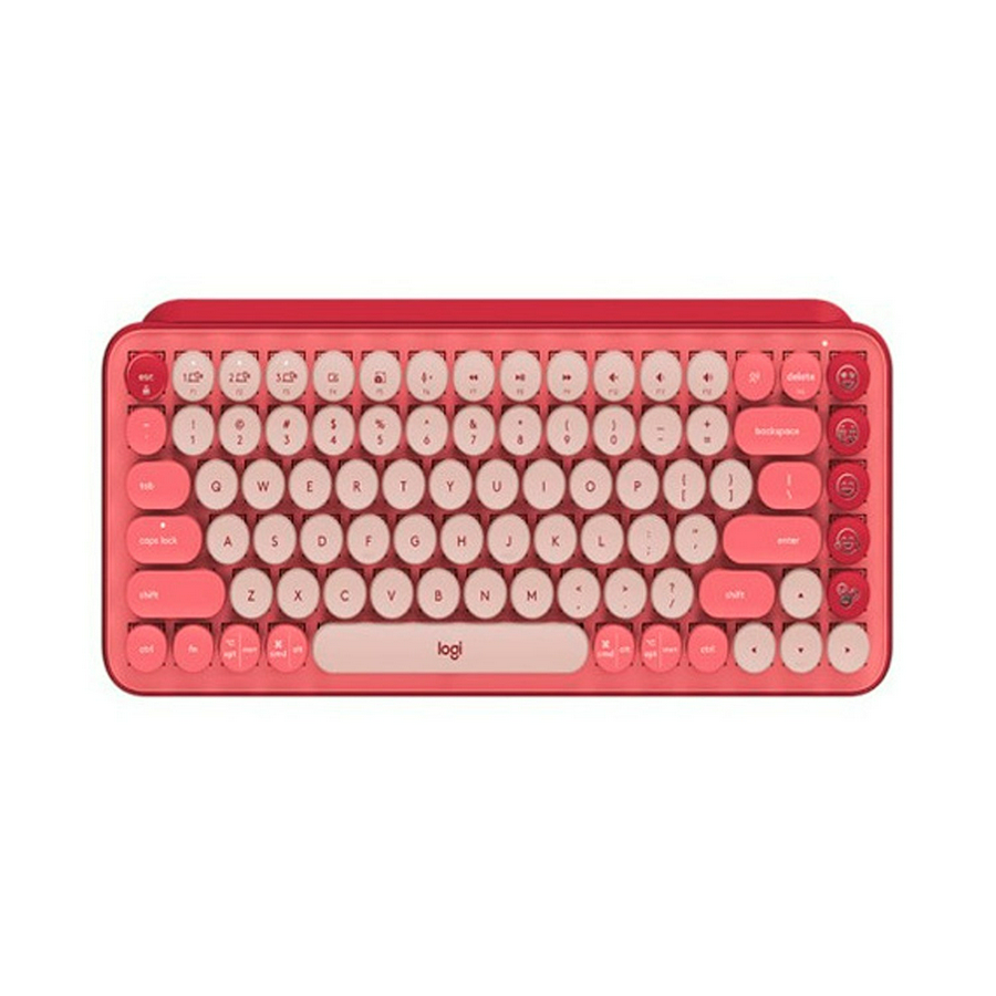 Teclado Bluetooth Logitech Pop Keys Emoji Color Heartbreaker