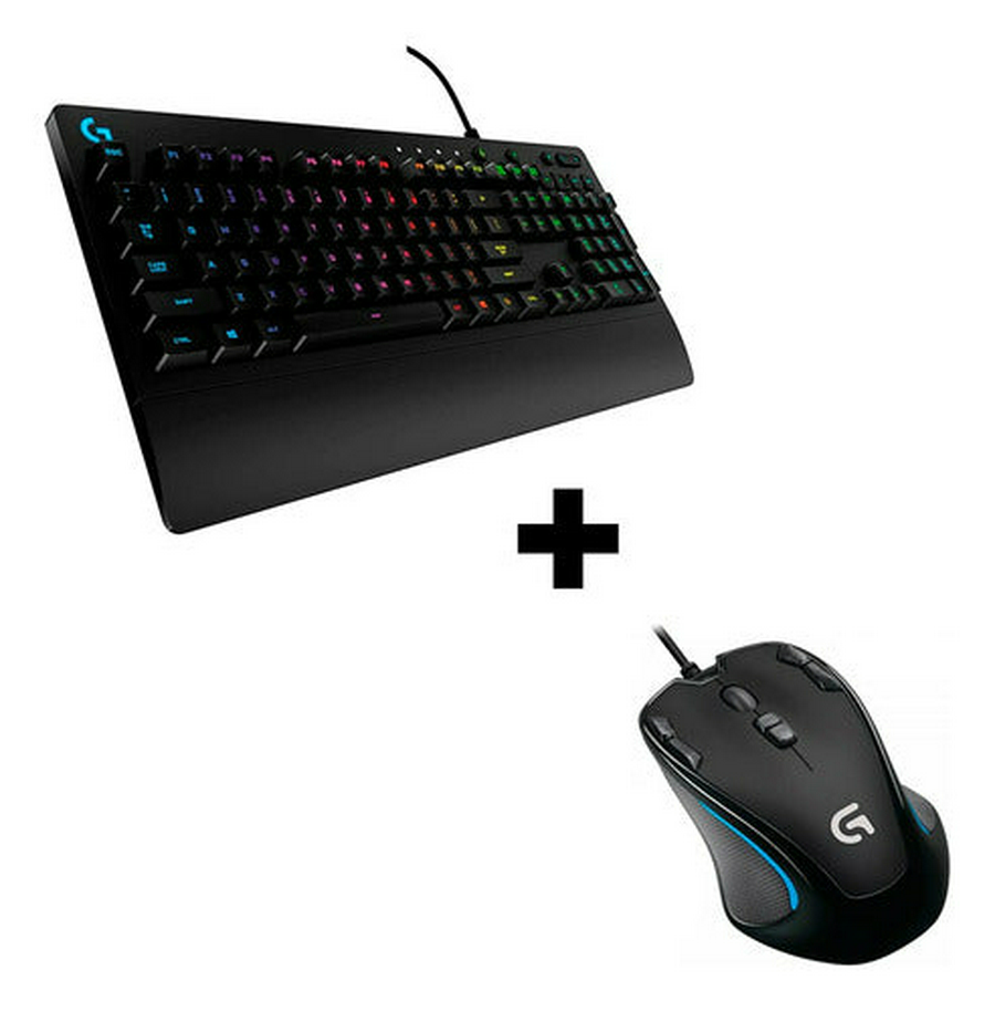 Teclado Gamer Logitech G213 Qwerty + Mouse Logitech G300s