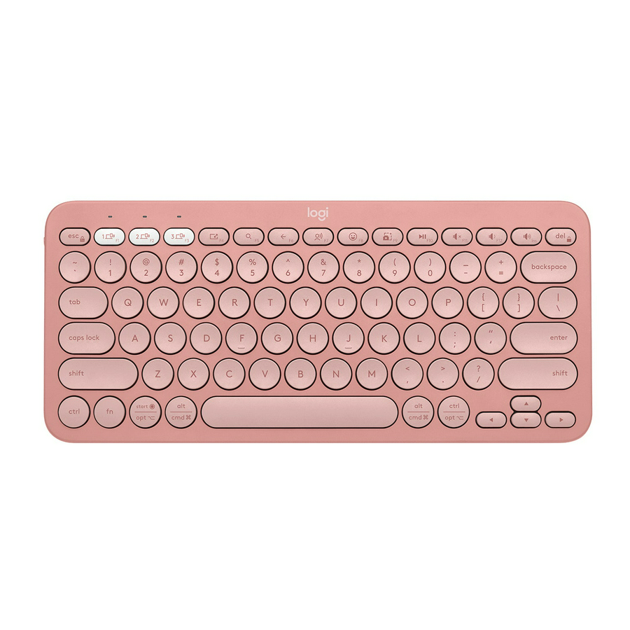 Teclado Inalámbrico Logitech K380s Bluetooth Pebble Rosa