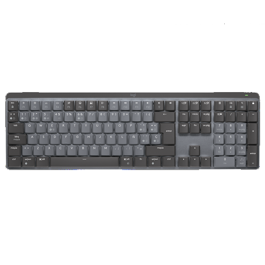 Teclado Logitech Mx Mechanical, Recargable Bt Retroiluminado