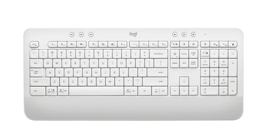 TECLADO LOGITECH PEBBLE KEYS 2 K380S - INALAMBRICO - BLUETOOTH - SILENCIOSO - TECLAS ESPECIALES Y PERSONALIZABLES - COMPACTO - BLANCO