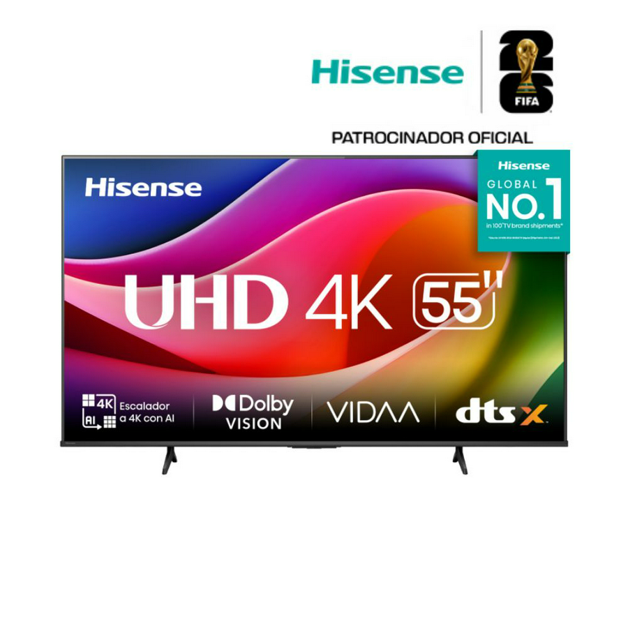 TELEVISOR Hisense 55" LED UHD 4K Smart TV 55A5NV VIDAA U9 GARANTIZADO | TS Online