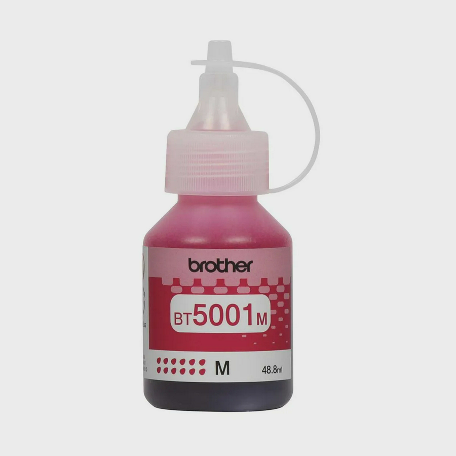 TINTA BROTHER BT5001M MAGENTA - 48,8ML - COMPATIBLE CON T520W - T720W - T920W