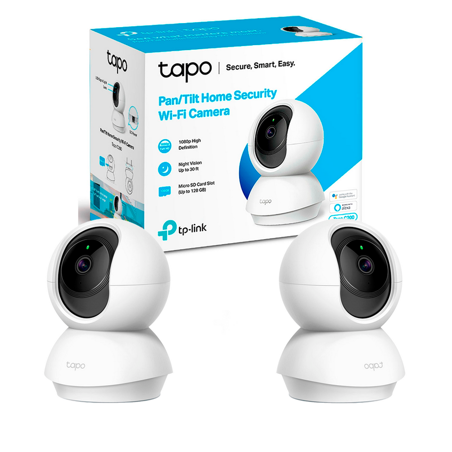Tp-link Tapo C200 Cámara De Seguridad Wifi Fhd X2 Unidades
