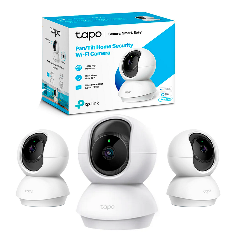 Tp-link Tapo C200 Cámara De Seguridad Wifi Fhd X3 Unidades