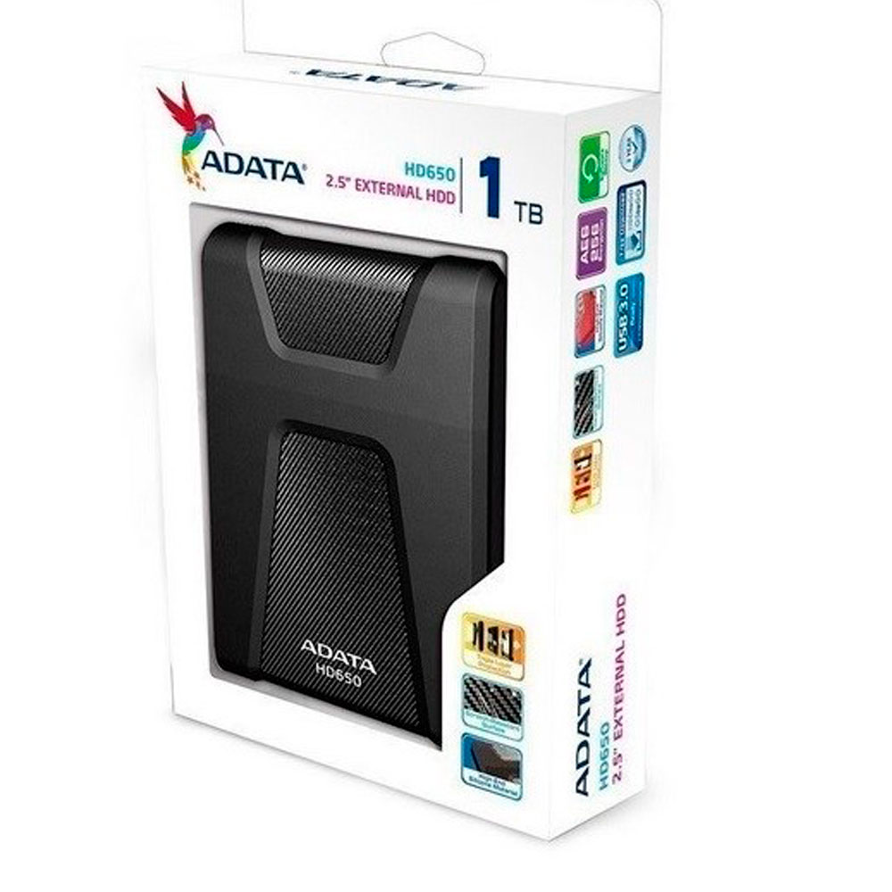Disco Duro Externo ADATA AHD650 1TB – Resistente, Rápido y Portátil - Imagen 3