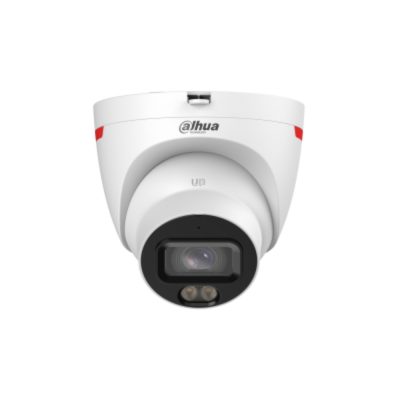 Cámara IP Domo de 4 MP ofrece tecnología WizColor y WizSense con IA, SMD Plus, lente de 2.8 mm, micrófono integrado, WDR 120 dB, ranura MicroSD, PoE, y protección IP67