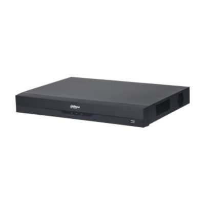 Grabador DVR Penta-brid de 32 canales/ Funciones IA QuickPick 2.0, Perimeter Protection, Face Recognition, SMD Plus, AI Coding/Soporta compresión de video eficiente: Smart H.265+, H.265, Smart H.264+ y H.264/ Audio bidireccional en los 32 canales/ Soporta hasta 16 TB/ 2 bahias/ No incluye DD