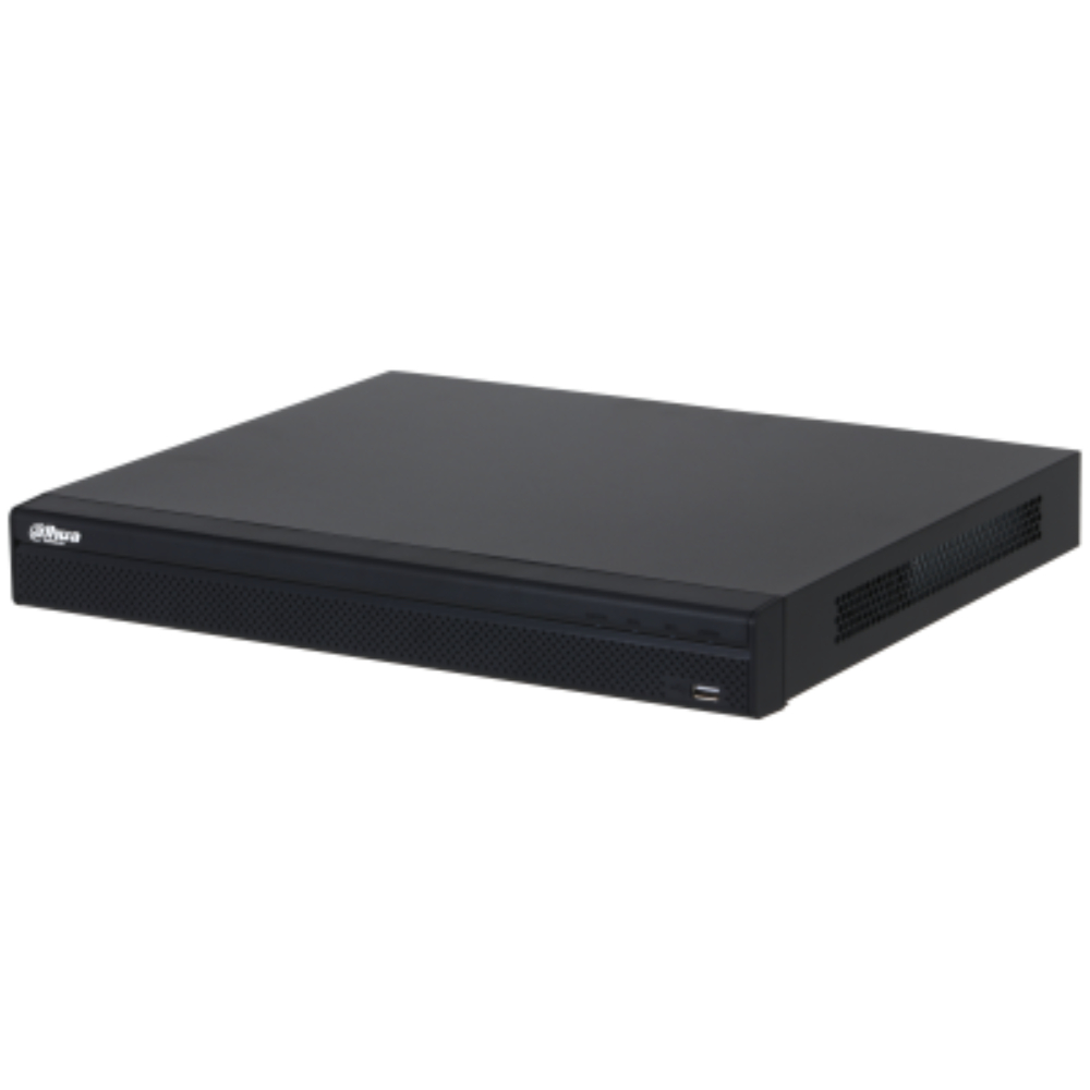 NVR de 8 MP/ 4k / 16 Canales IP/ 16 Puertos PoE/ Rendimiento de 160 Mbps/ Smart H.265+/ 2 Bahias de Discos Duros/ Salidas de Video HDMI&VGA/ 4&2 E&S de Alarmas/ Soporta cámaras WizSense/ H.265+/ 4 canales SMD Plus