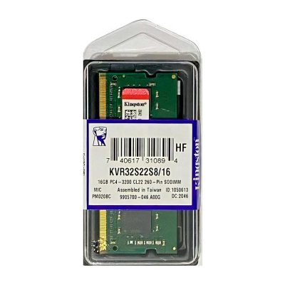 Memoria RAM Kingston 16GB DDR4 3200MHz para portátil, mejora el rendimiento y velocidad