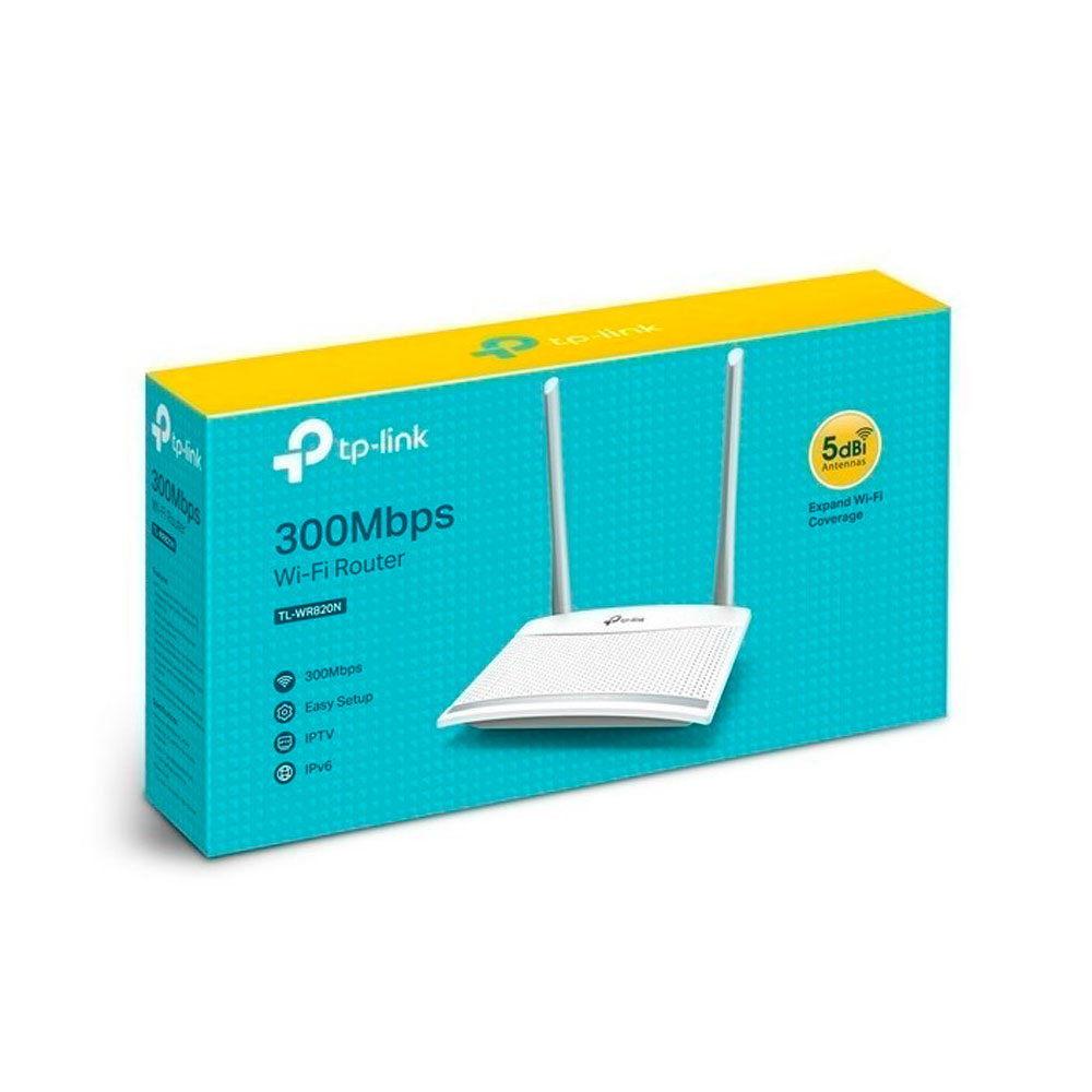 Router Tp-link Tl-wr820n 300mbps Inalambrico 2 Antenas 5 Dbi